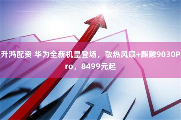 升鸿配资 华为全新机皇登场，散热风扇+麒麟9030Pro，8499元起
